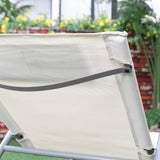 Outsunny Zero-Gravity Rocking Lounge Chair with Weather-Resistant Material for Backyard