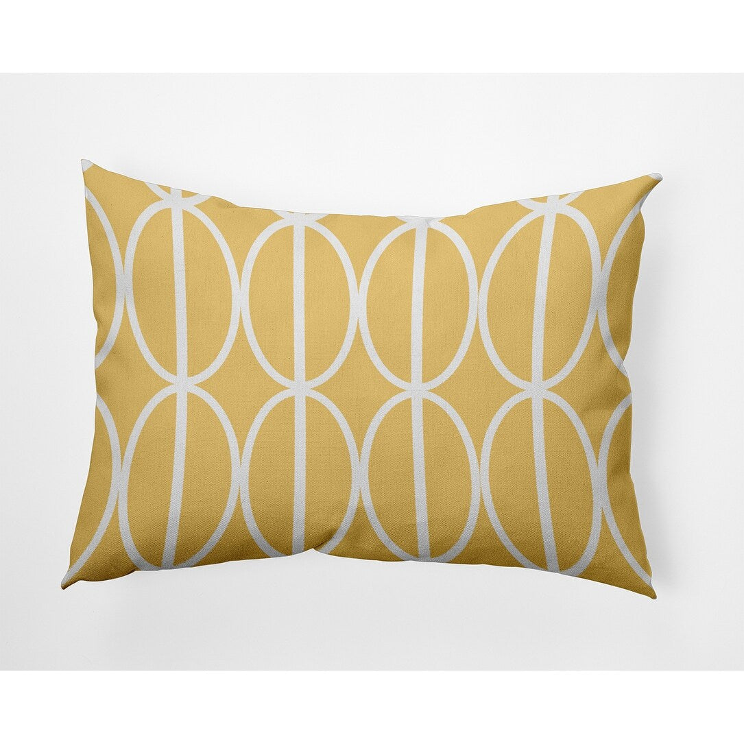Ovals Go 'Round Indoor/Outdoor Throw Pillow