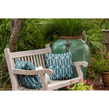 Ovals Go 'Round Indoor/Outdoor Throw Pillow