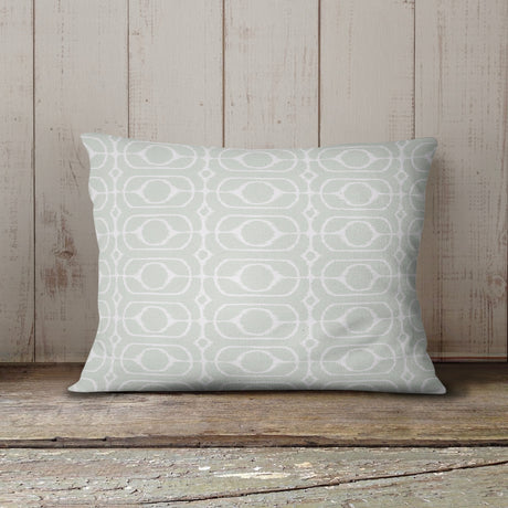 PHILOMINA MINT Outdoor Lumbar Pillow By Kavka Designs