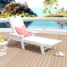 Polytrends Laguna Hdpe All Weather Outdoor Patio Pool Reclining Chaise Lounge