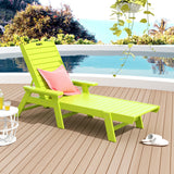 Polytrends Laguna Hdpe All Weather Outdoor Patio Pool Reclining Chaise Lounge