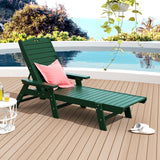 Polytrends Laguna Hdpe All Weather Outdoor Patio Pool Reclining Chaise Lounge