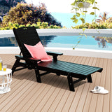 Polytrends Laguna Hdpe All Weather Outdoor Patio Pool Reclining Chaise Lounge