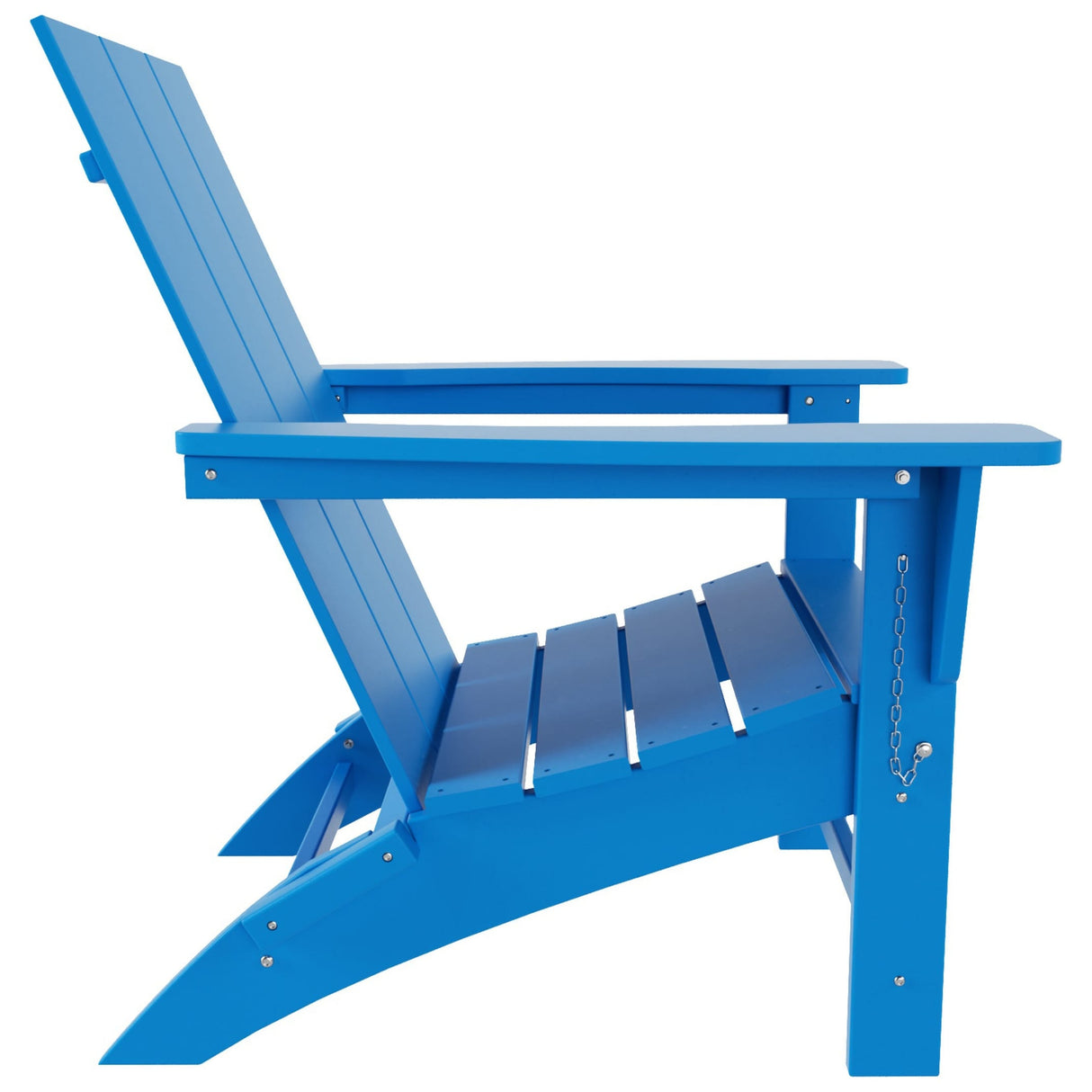 Polytrends Shoreside Modern Eco-Friendly All Weather Poly Folding Adirondack Chair