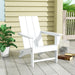 Polytrends Shoreside Modern Eco-Friendly All Weather Poly Folding Adirondack Chair