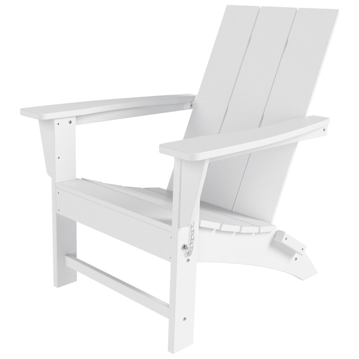 Polytrends Shoreside Modern Eco-Friendly All Weather Poly Folding Adirondack Chair