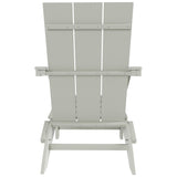 Polytrends Shoreside Modern Eco-Friendly All Weather Poly Folding Adirondack Chair