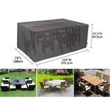 Patio Furniture Cover Rectangular Table Cover Waterproof Dining Table and Chair Cover