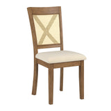 Plaga X-Back Cane Accent Dining Chair (Set of 2) by iNSPIRE Q Classic - Dining Chair