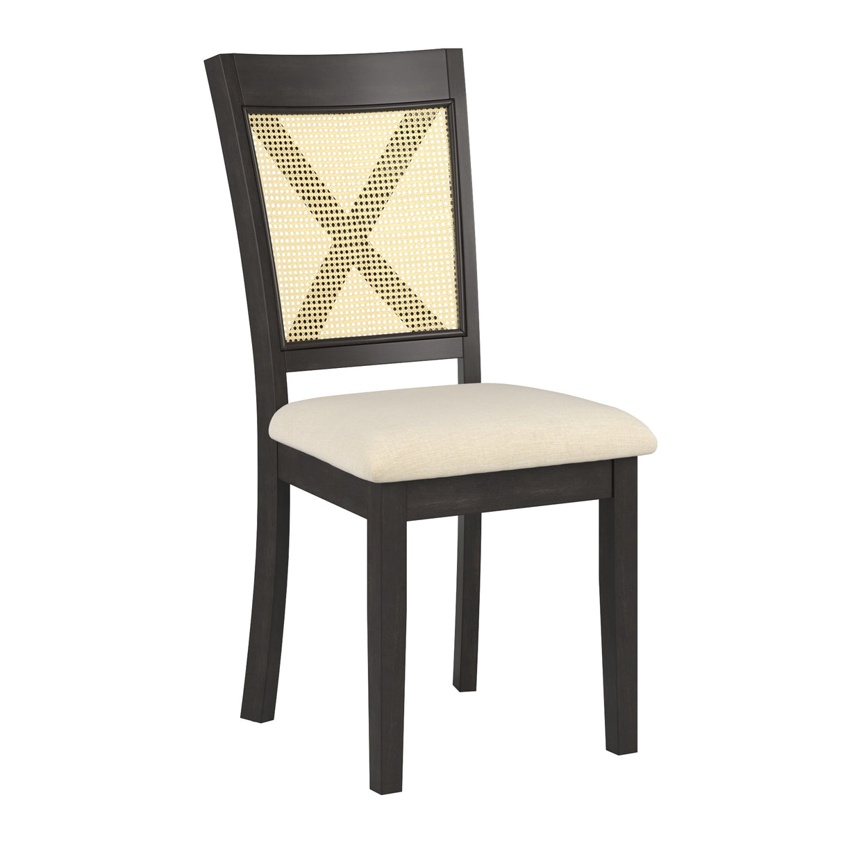 Plaga X-Back Cane Accent Dining Chair (Set of 2) by iNSPIRE Q Classic - Dining Chair