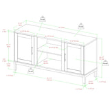 Middlebrook 52-inch TV Stand with Metal Legs