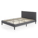 Priage by ZINUS Upholstered Platform Bed Frame with USB Ports