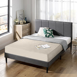 Priage by ZINUS Upholstered Platform Bed Frame with USB Ports