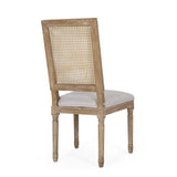 Regina French Country Wood and Cane Upholstered Dining Chair (Set of 6) by Christopher Knight Home