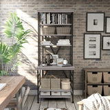 Rendrick Farmhouse Adjustable Shelves Bookcase by Furniture of America