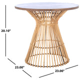 SAFAVIEH Abigail Coastal Round Accent Table - 23" W x 23" L x 20.1" H - 23Wx23Dx20H