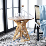 SAFAVIEH Abigail Coastal Round Accent Table - 23" W x 23" L x 20.1" H - 23Wx23Dx20H