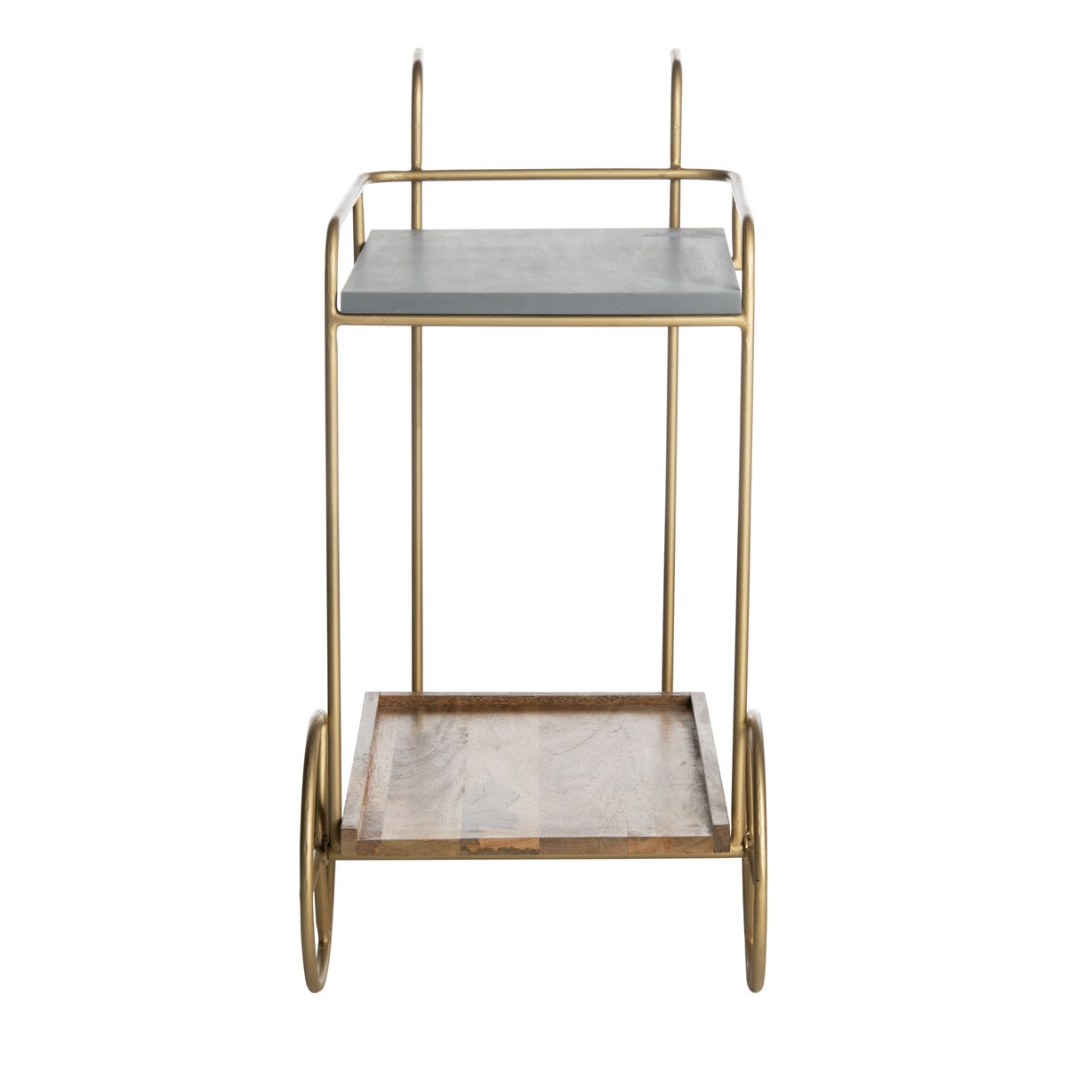 SAFAVIEH Adell 2-Tier Bar Cart - 25" x 16" x 31.5" - 25Wx16Dx32H