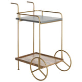 SAFAVIEH Adell 2-Tier Bar Cart - 25" x 16" x 31.5" - 25Wx16Dx32H