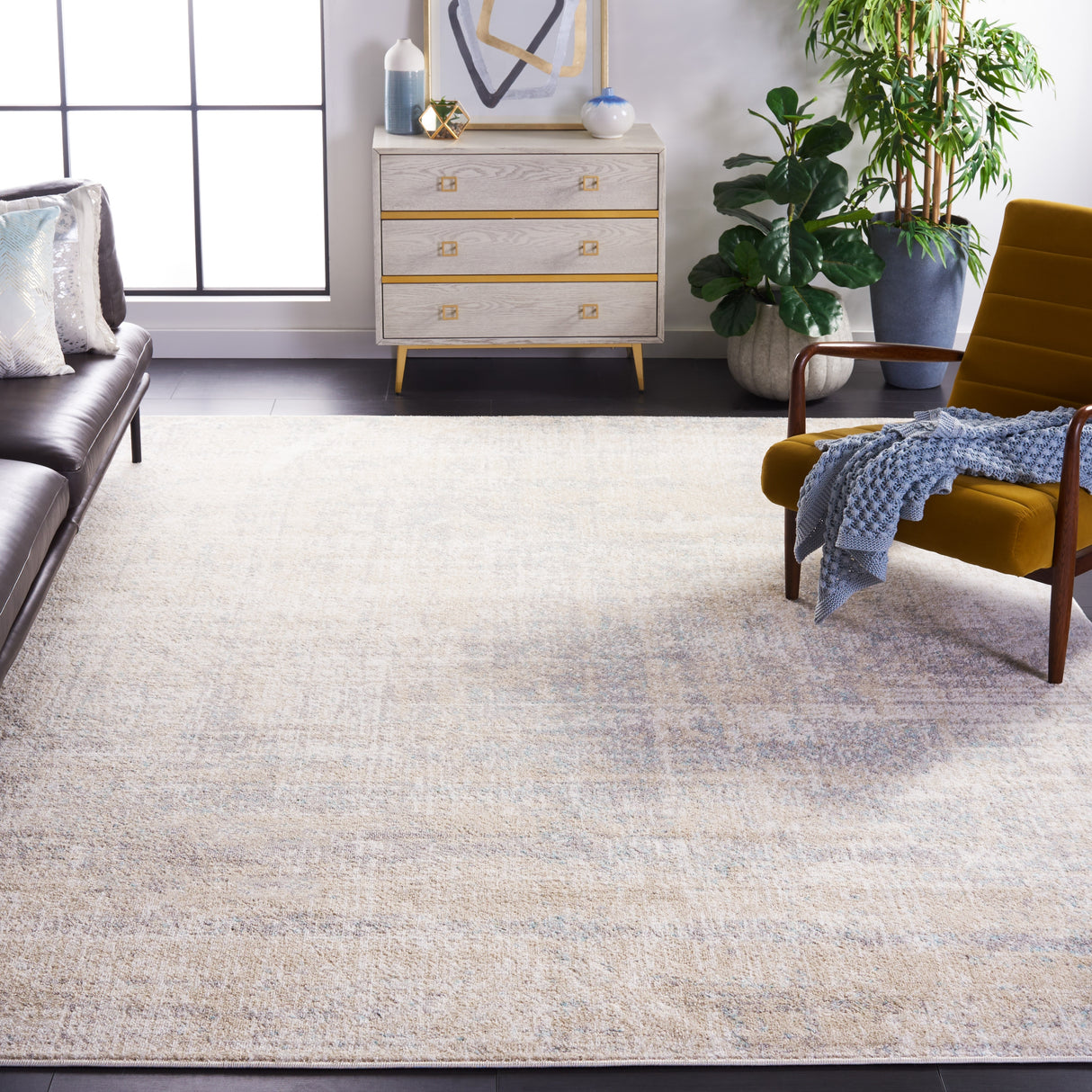 SAFAVIEH Adirondack Guillerma Modern Abstract Distressed Rug