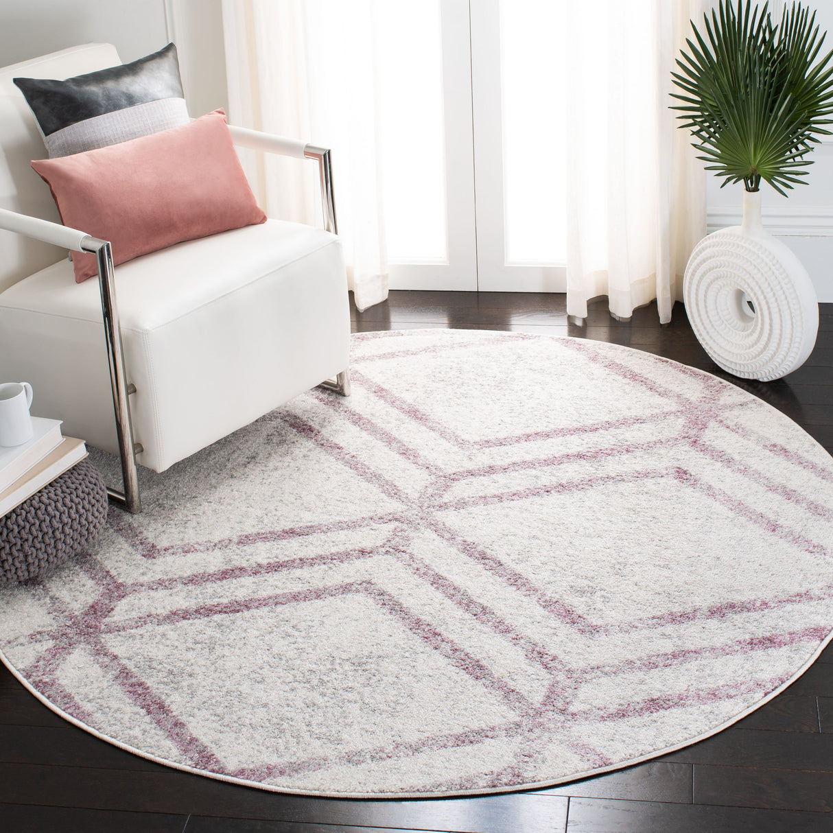 SAFAVIEH Adirondack Olsa Geometric Distressed Rug