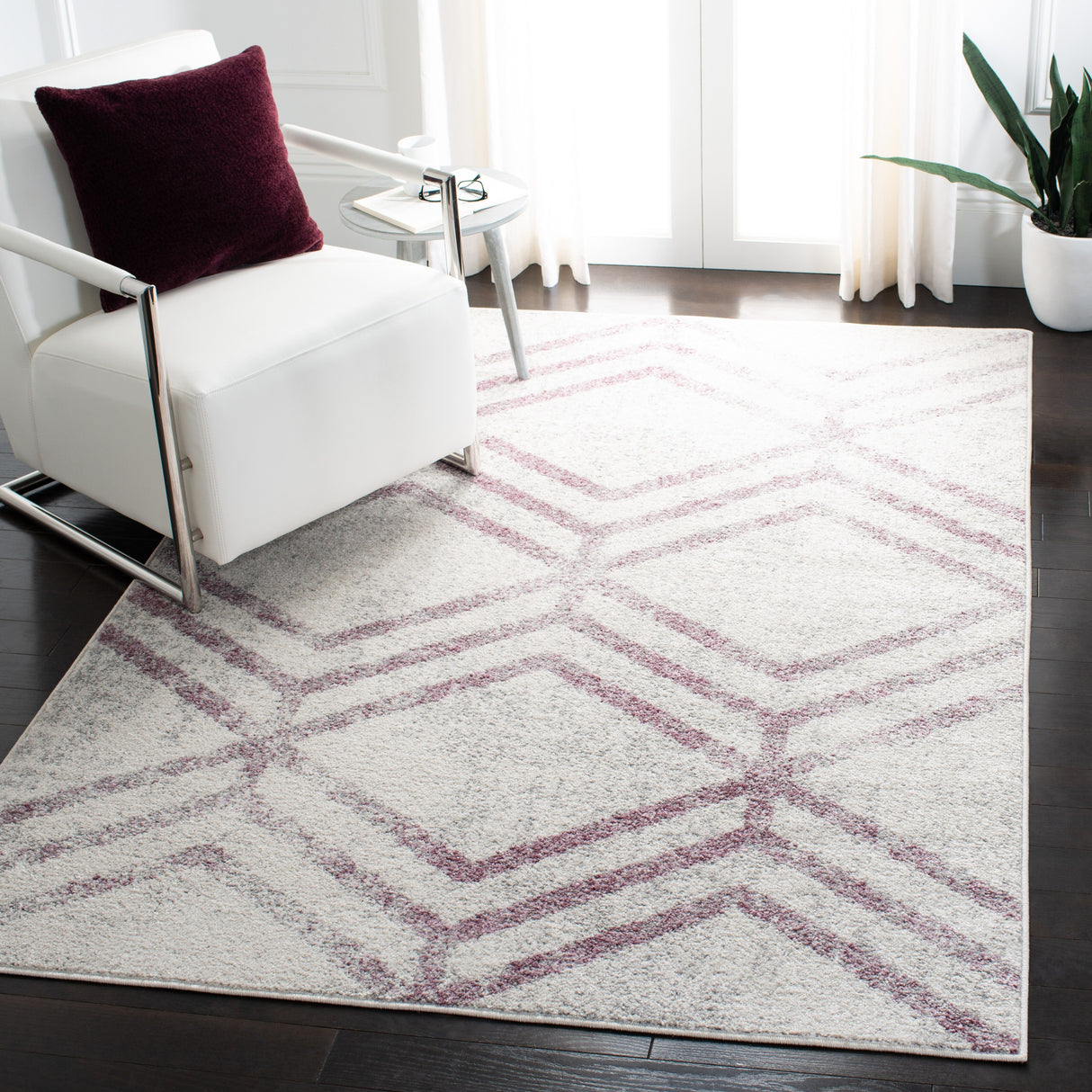 SAFAVIEH Adirondack Olsa Geometric Distressed Rug