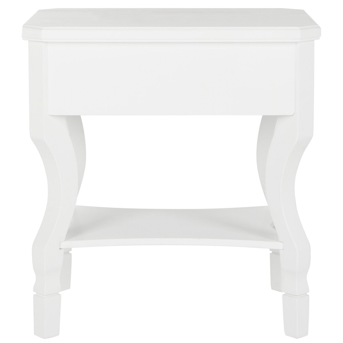 SAFAVIEH Adrianne White Side Table - 24" x 18" x 26" - 24Wx18Dx26H