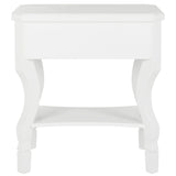 SAFAVIEH Adrianne White Side Table - 24" x 18" x 26" - 24Wx18Dx26H