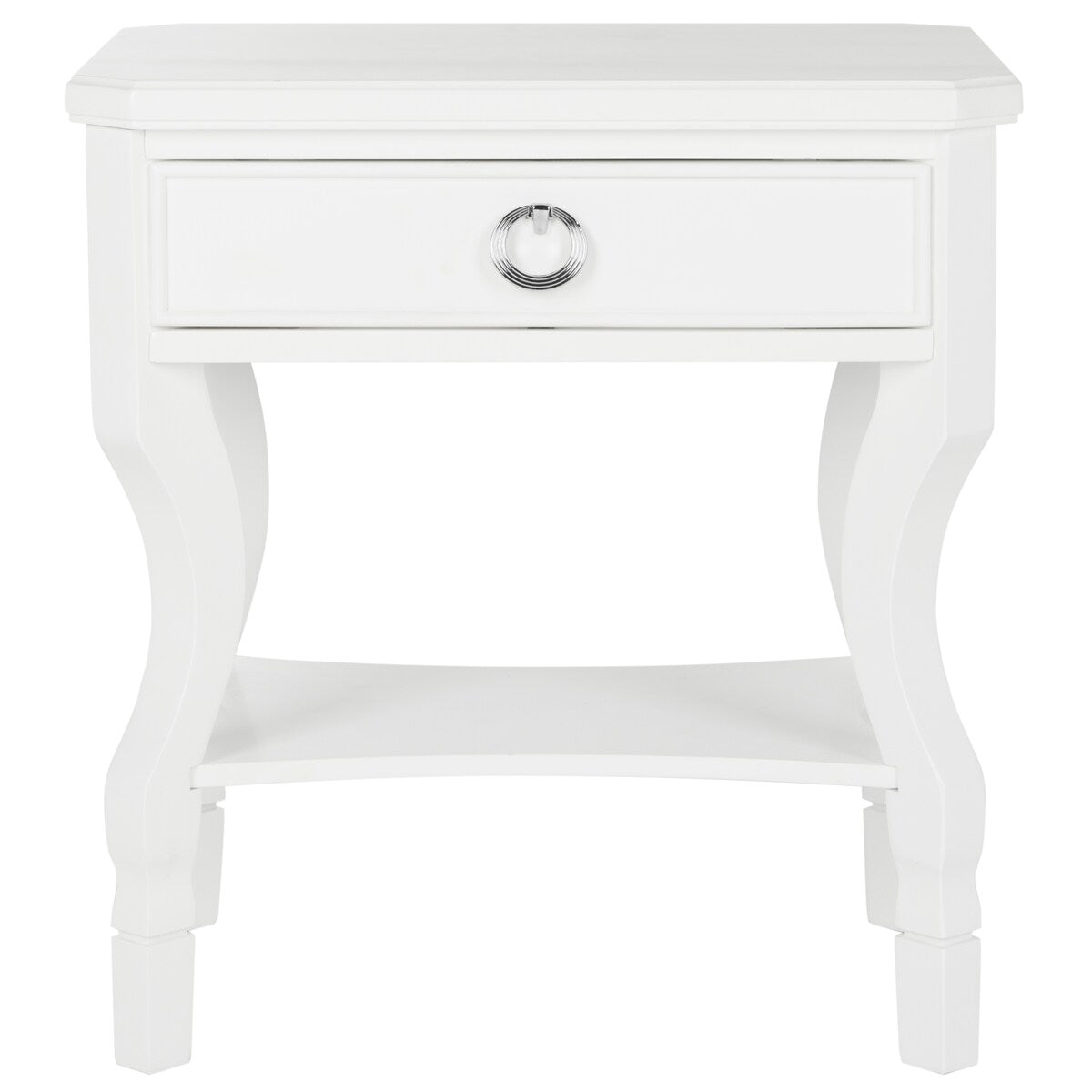 SAFAVIEH Adrianne White Side Table - 24" x 18" x 26" - 24Wx18Dx26H