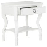 SAFAVIEH Adrianne White Side Table - 24" x 18" x 26" - 24Wx18Dx26H