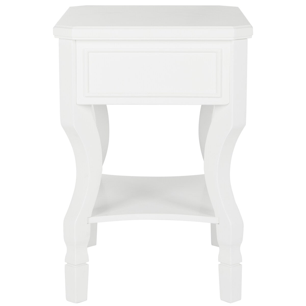 SAFAVIEH Adrianne White Side Table - 24" x 18" x 26" - 24Wx18Dx26H