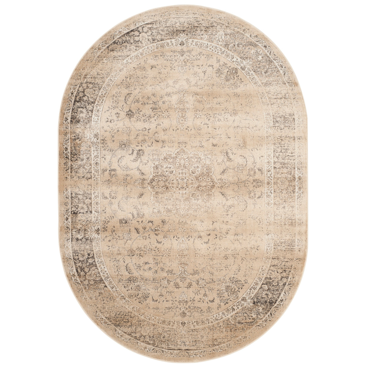 SAFAVIEH Agda Charlott Distressed Oriental Area Rug