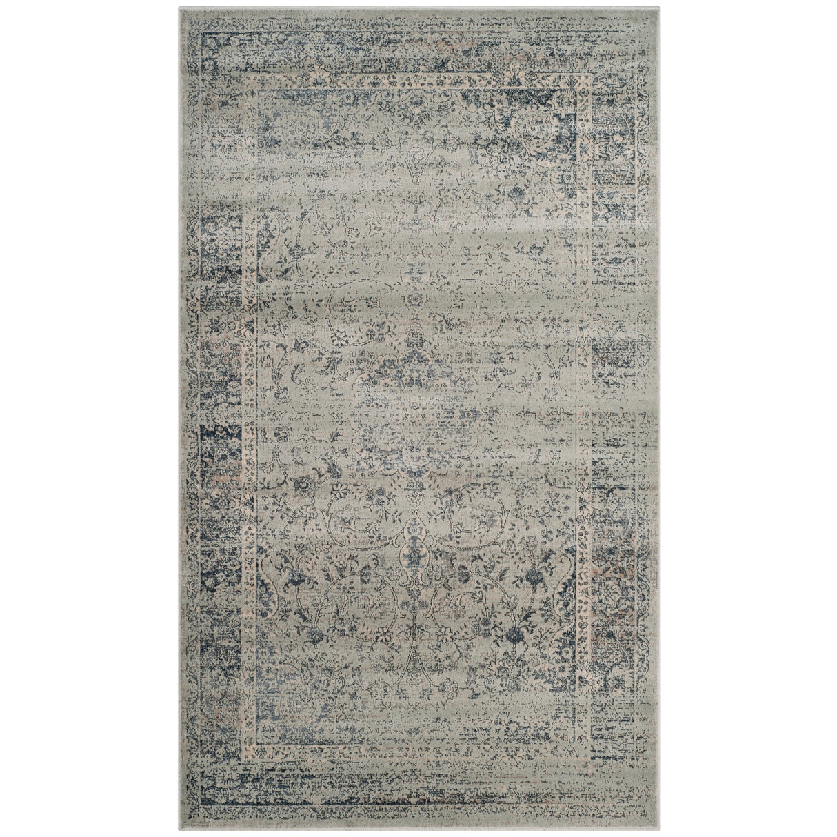 SAFAVIEH Agda Charlott Distressed Oriental Area Rug