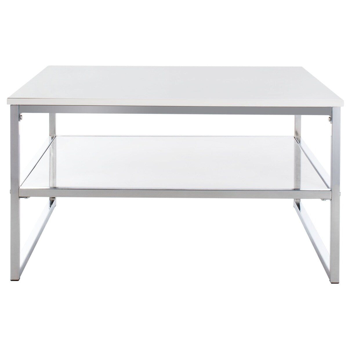 SAFAVIEH Agnela 2-Tier Modern Glam Square Coffee Table - 30" x 30" x 16.5" - 30Wx30Dx17H