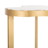 SAFAVIEH Agnese Tripod Accent Table / Gold - 13" x 12.5" x 23" - 13Wx13Dx23H