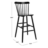 SAFAVIEH Aida 30-inch Spindle Farmhouse Bar Stool (Set of 2) - 19.9" x 19.8" x 38" - 20Wx20Dx43H