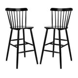 SAFAVIEH Aida 30-inch Spindle Farmhouse Bar Stool (Set of 2) - 19.9" x 19.8" x 38" - 20Wx20Dx43H