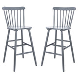 SAFAVIEH Aida 30-inch Spindle Farmhouse Bar Stool (Set of 2) - 19.9" x 19.8" x 38" - 20Wx20Dx43H