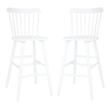 SAFAVIEH Aida 30-inch Spindle Farmhouse Bar Stool (Set of 2) - 19.9" x 19.8" x 38" - 20Wx20Dx43H