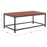 SAFAVIEH Aino Reclamined Wood Finish Coffee Table - 48" x 24" x 17.7" - 48Wx24Dx18H