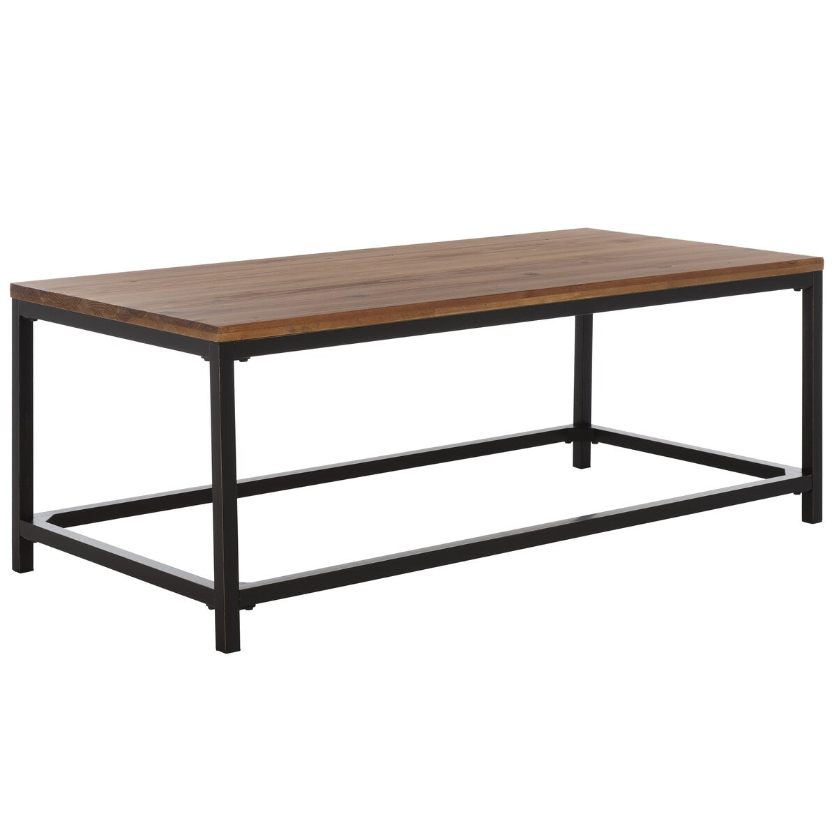 SAFAVIEH Aino Reclamined Wood Finish Coffee Table - 48" x 24" x 17.7" - 48Wx24Dx18H