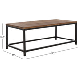 SAFAVIEH Aino Reclamined Wood Finish Coffee Table - 48" x 24" x 17.7" - 48Wx24Dx18H