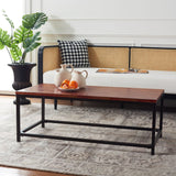 SAFAVIEH Aino Reclamined Wood Finish Coffee Table - 48" x 24" x 17.7" - 48Wx24Dx18H