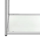 SAFAVIEH Alessandra Glass Chrome Coffee Table - 51.2" x 23.6" x 17.7" - 51Wx24Dx18H