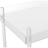 SAFAVIEH Alheid Clear Acrylic Kitchen Cart - 25.6" x 18.1" x 31.1" - 26Wx18Dx31H