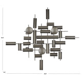 SAFAVIEH Alisone 34 x 41-inch Metal Abstract Industrial Modern Wall Decor - 34 In. W x 2 In. D x 40.5 In. H - 34Wx2Dx41H