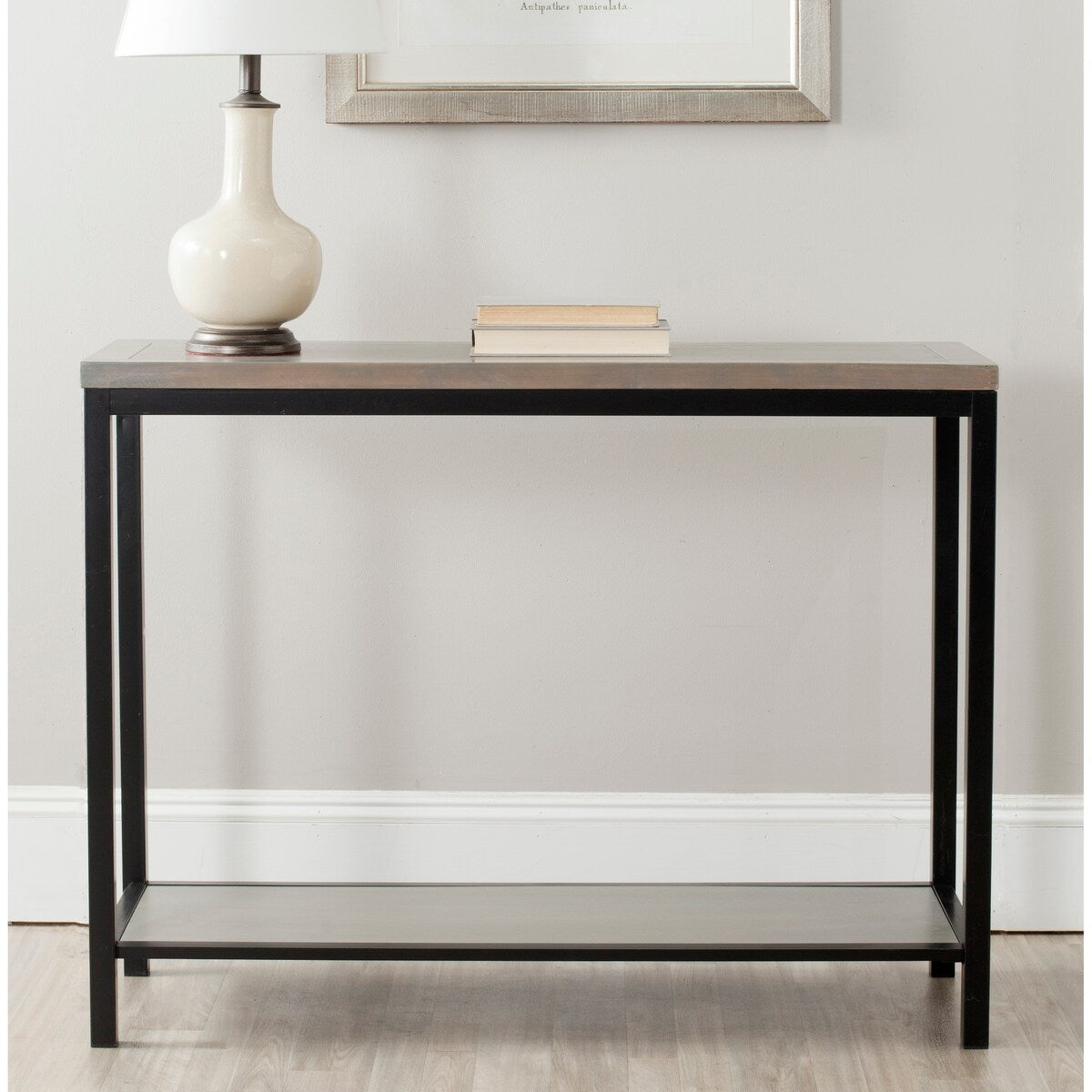 SAFAVIEH Alixe Brown Console Table - 41.3" x 14.2" x 31.7" - 41Wx14Dx32H