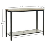 SAFAVIEH Alixe Brown Console Table - 41.3" x 14.2" x 31.7" - 41Wx14Dx32H