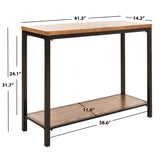 SAFAVIEH Alixe Brown Console Table - 41.3" x 14.2" x 31.7" - 41Wx14Dx32H